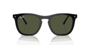 Green Lenses, Polished Black Frame