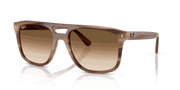 Clear Gradient Brown Lenses, Polished Havana Brown Frame