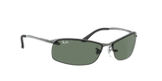 Dark Green Lenses, Polished Gunmetal Frame