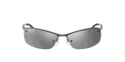 Silver Lenses, Polished Gunmetal Frame