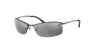 Silver Lenses, Polished Gunmetal Frame