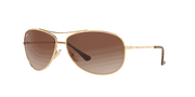 Brown Gradient Dark Brown Lenses, Polished Arista Gold Frame