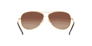 Brown Gradient Dark Brown Lenses, Polished Arista Gold Frame