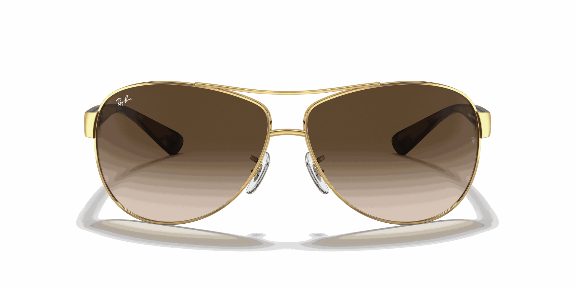 [Brown Gradient Dark Brown Lenses, Polished Arista Gold Frame]