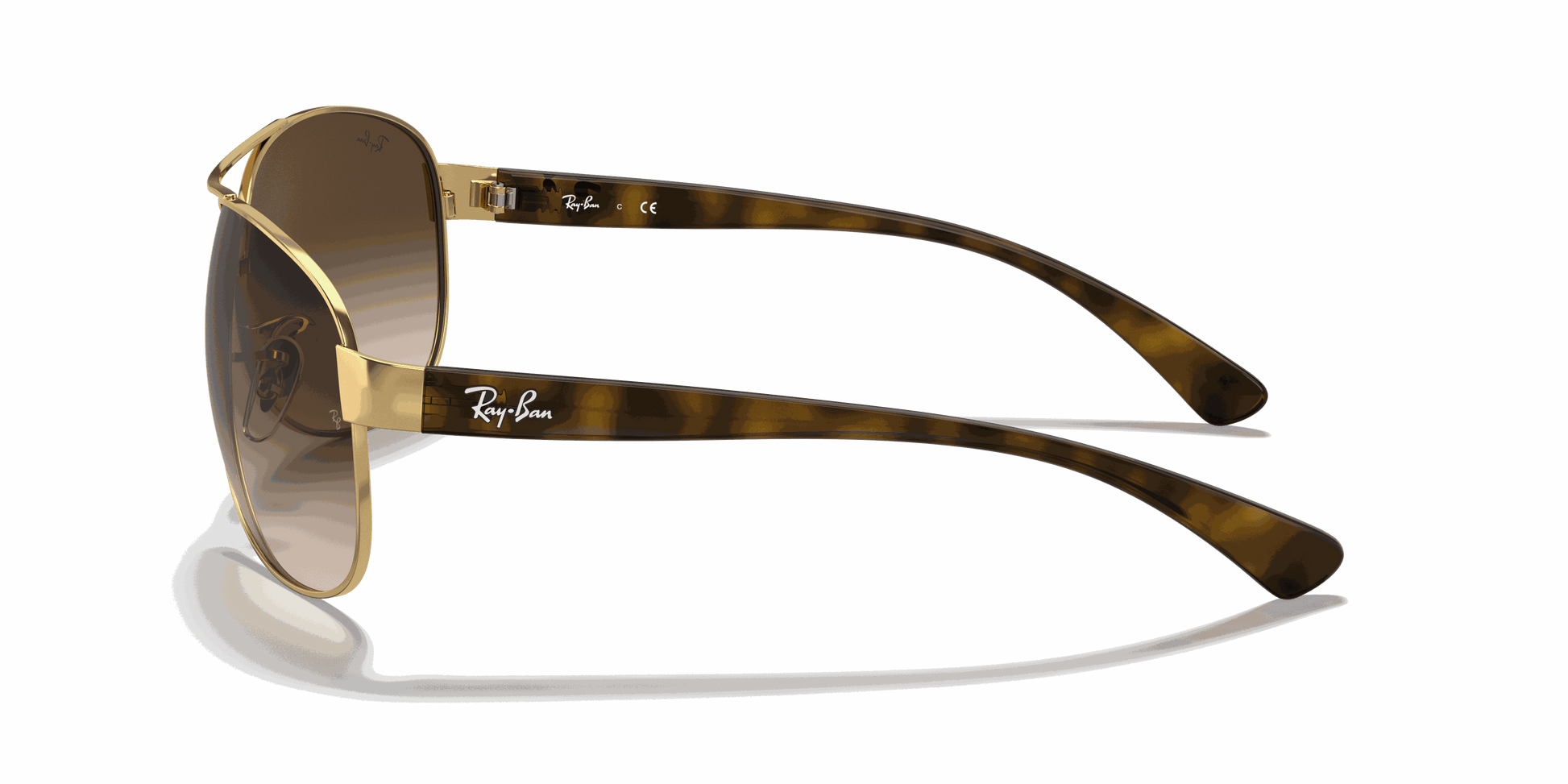 [Brown Gradient Dark Brown Lenses, Polished Arista Gold Frame]