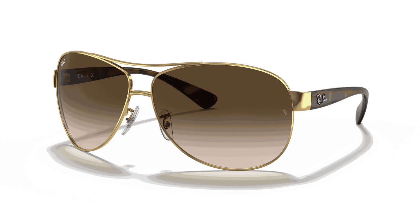 [Brown Gradient Dark Brown Lenses, Polished Arista Gold Frame]