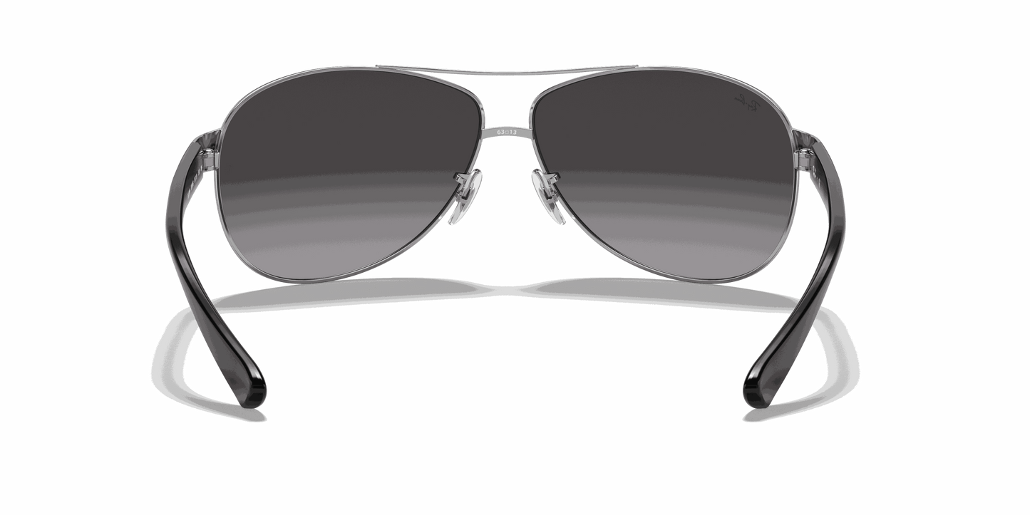 [Light Grey Gradient Dark Grey Lenses, Polished Silver Frame]
