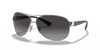 [Light Grey Gradient Dark Grey Lenses, Polished Silver Frame]