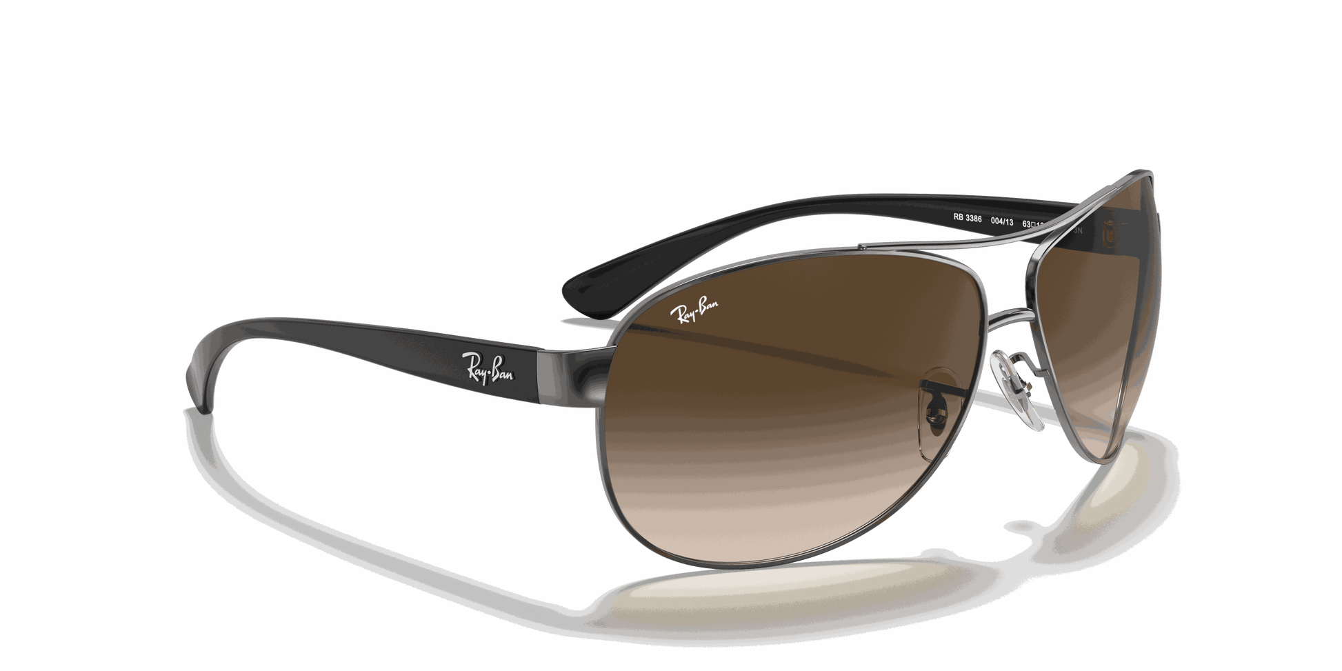 [Brown Gradient Dark Brown Lenses, Polished Gunmetal Frame]