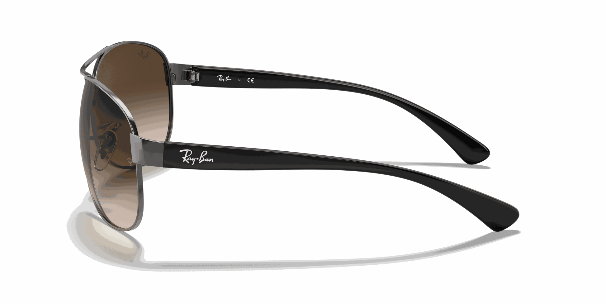 [Brown Gradient Dark Brown Lenses, Polished Gunmetal Frame]