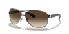 [Brown Gradient Dark Brown Lenses, Polished Gunmetal Frame]