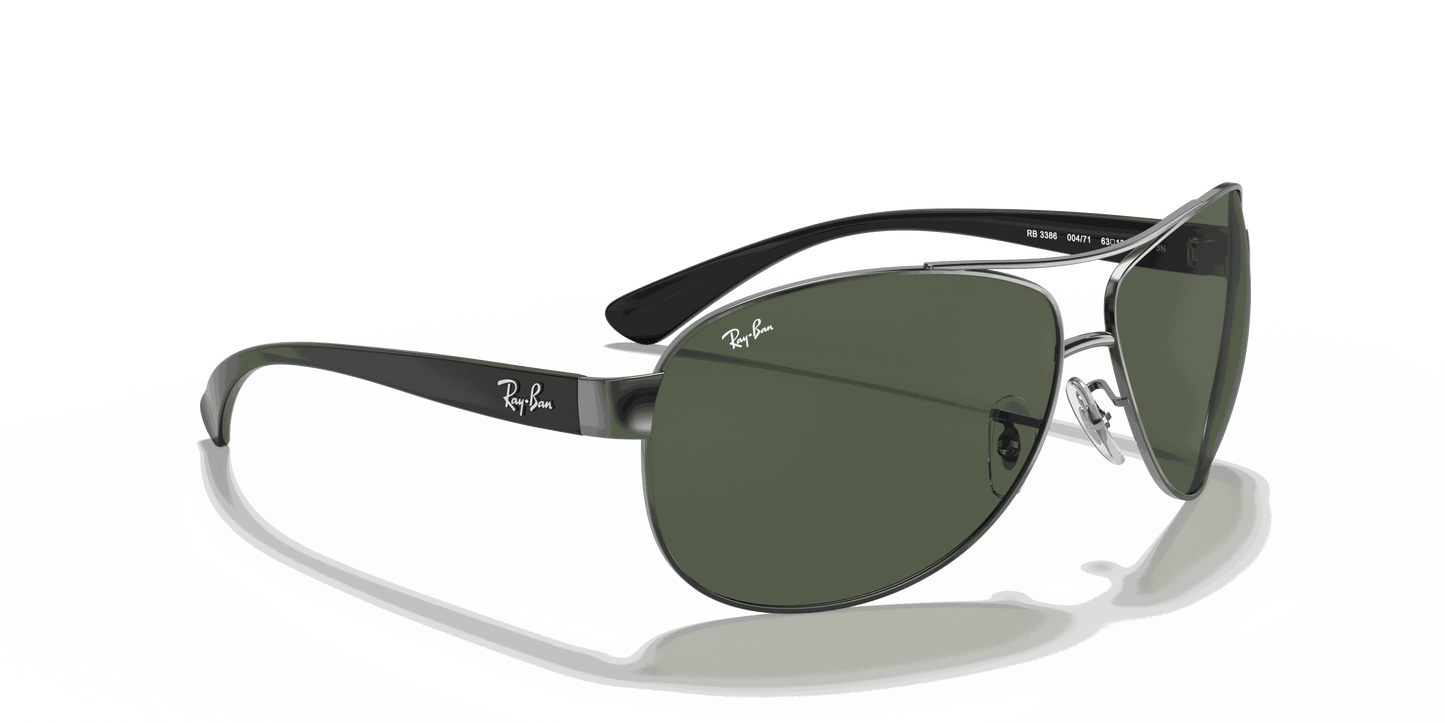 [Dark Green Lenses, Polished Gunmetal Frame]