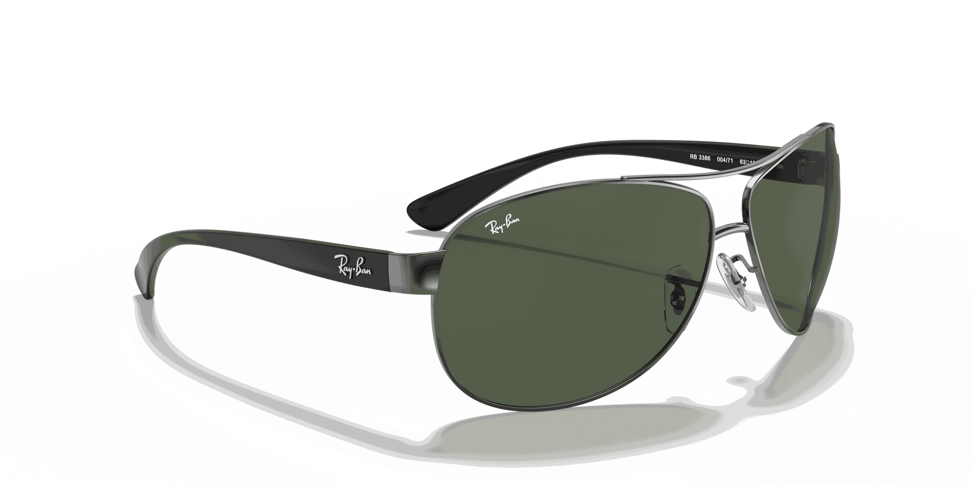 [Dark Green Lenses, Polished Gunmetal Frame]