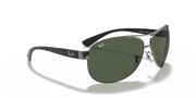 Dark Green Lenses, Polished Gunmetal Frame