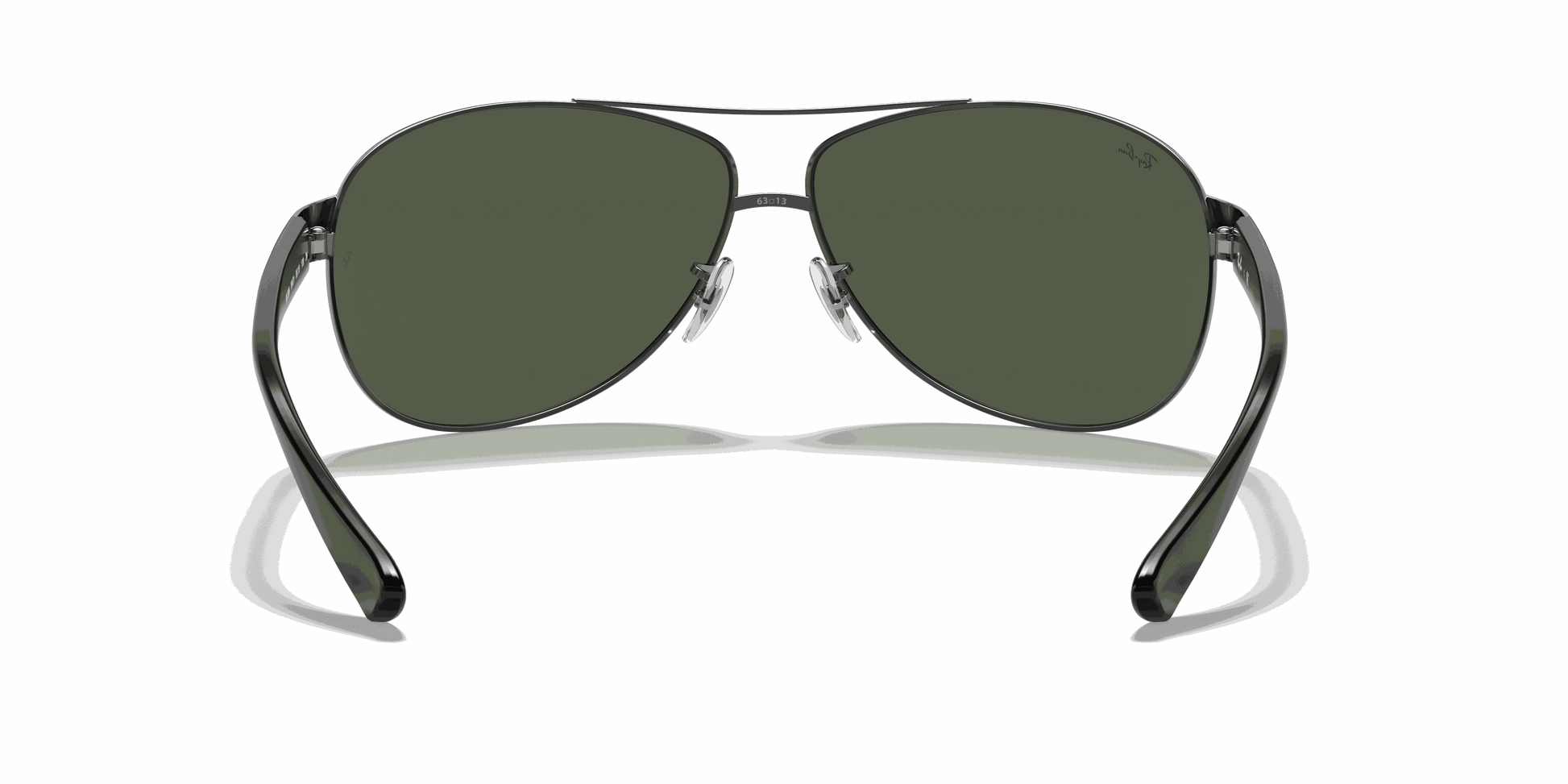 [Dark Green Lenses, Polished Gunmetal Frame]