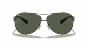 Dark Green Lenses, Polished Gunmetal Frame