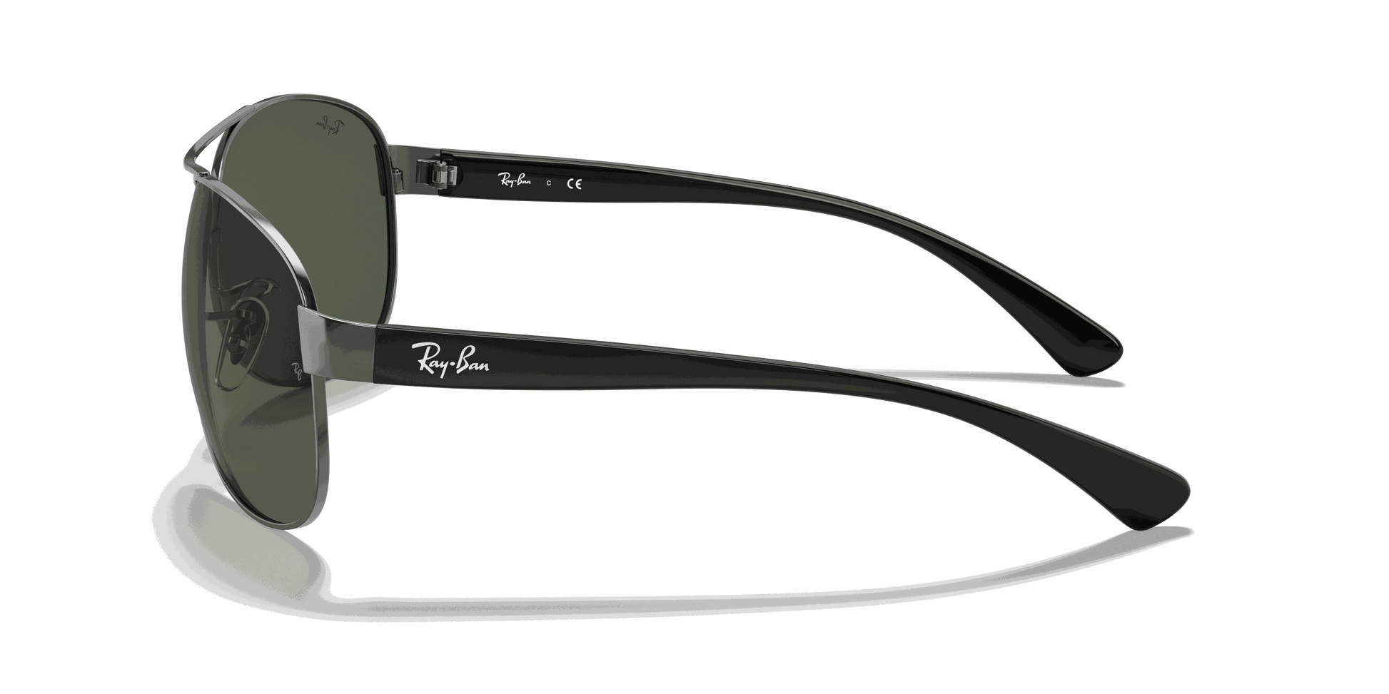 [Dark Green Lenses, Polished Gunmetal Frame]