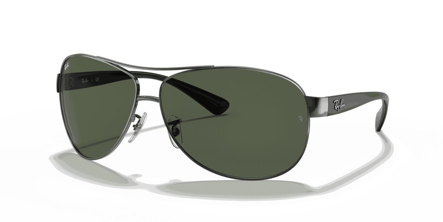 [Dark Green Lenses, Polished Gunmetal Frame]