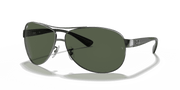 Dark Green Lenses, Polished Gunmetal Frame