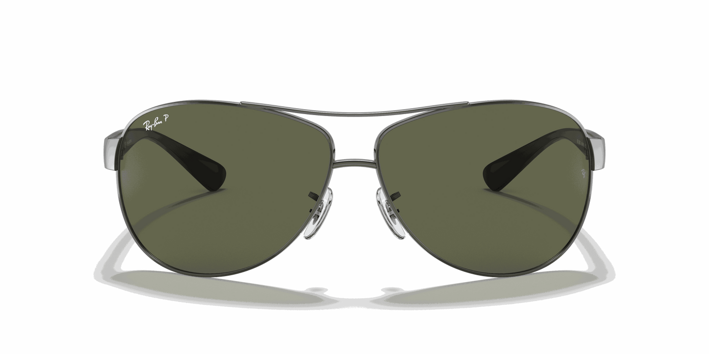 [G-15 Green Lenses, Polished Gunmetal Frame]