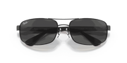 Grey Gradient Lenses, Matte Black Frame