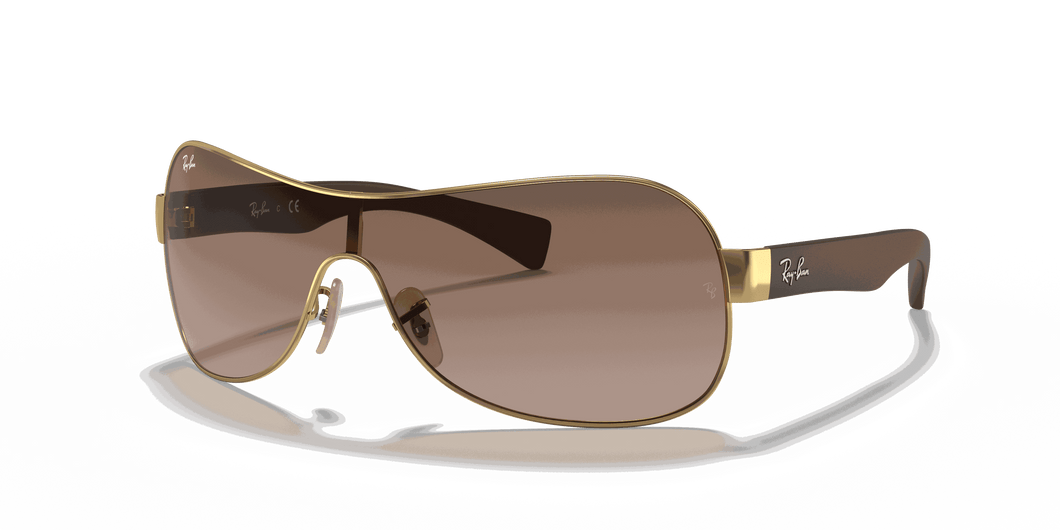 [Brown Gradient Dark Brown Lenses, Polished Arista Gold Frame]