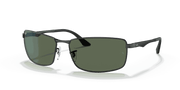 Green Lenses, Polished Black Frame