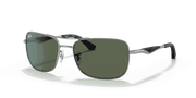 Green Lenses, Polished Gunmetal Frame