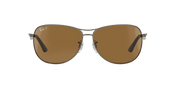 Brown Lenses, Matte Gunmetal Frame