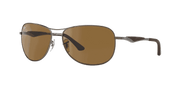 Brown Lenses, Matte Gunmetal Frame