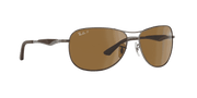 Brown Lenses, Matte Gunmetal Frame