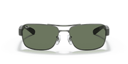 Green Lenses, Polished Gunmetal Frame