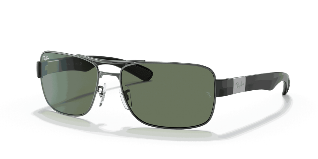 [Green Lenses, Polished Gunmetal Frame]