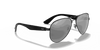 [Grey Mirror Silver Lenses, Matte Black Frame]