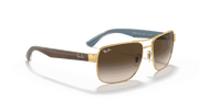 Brown Gradient Lenses, Polished Arista Gold Frame