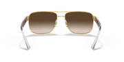 Brown Gradient Lenses, Polished Arista Gold Frame