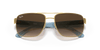 [Brown Gradient Lenses, Polished Arista Gold Frame]