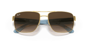 Brown Gradient Lenses, Polished Arista Gold Frame