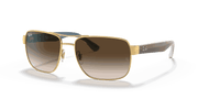 Brown Gradient Lenses, Polished Arista Gold Frame