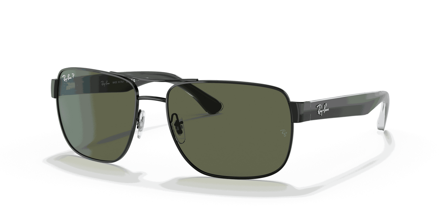 [G-15 Green Lenses, Polished Black Frame]