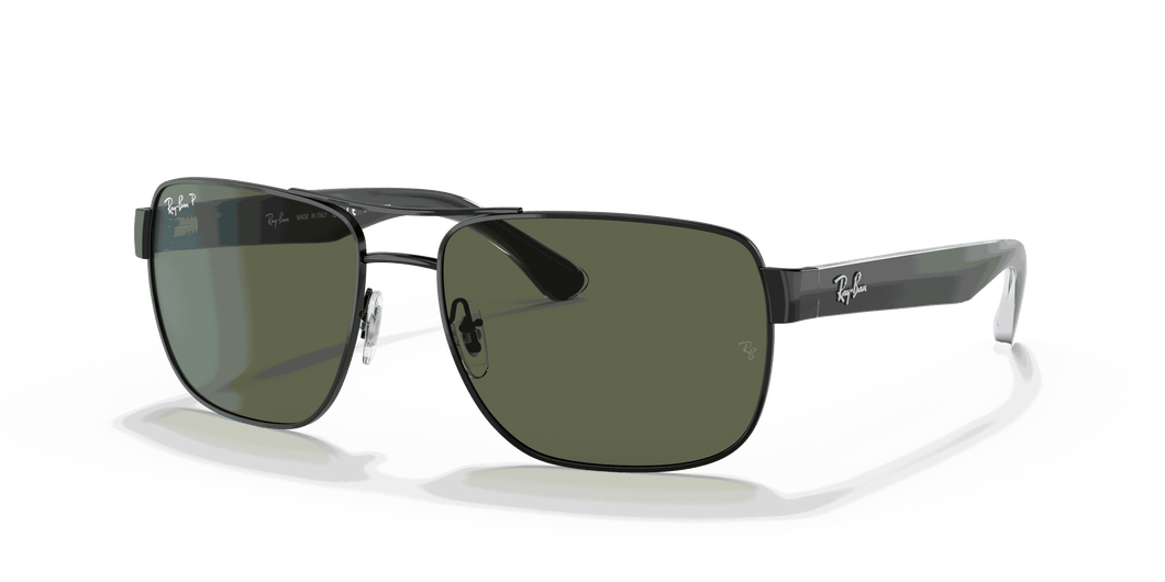 [G-15 Green Lenses, Polished Black Frame]