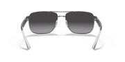 Grey Gradient Lenses, Polished Gunmetal Frame