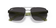 Grey Gradient Lenses, Polished Gunmetal Frame