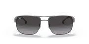 Grey Gradient Lenses, Polished Gunmetal Frame