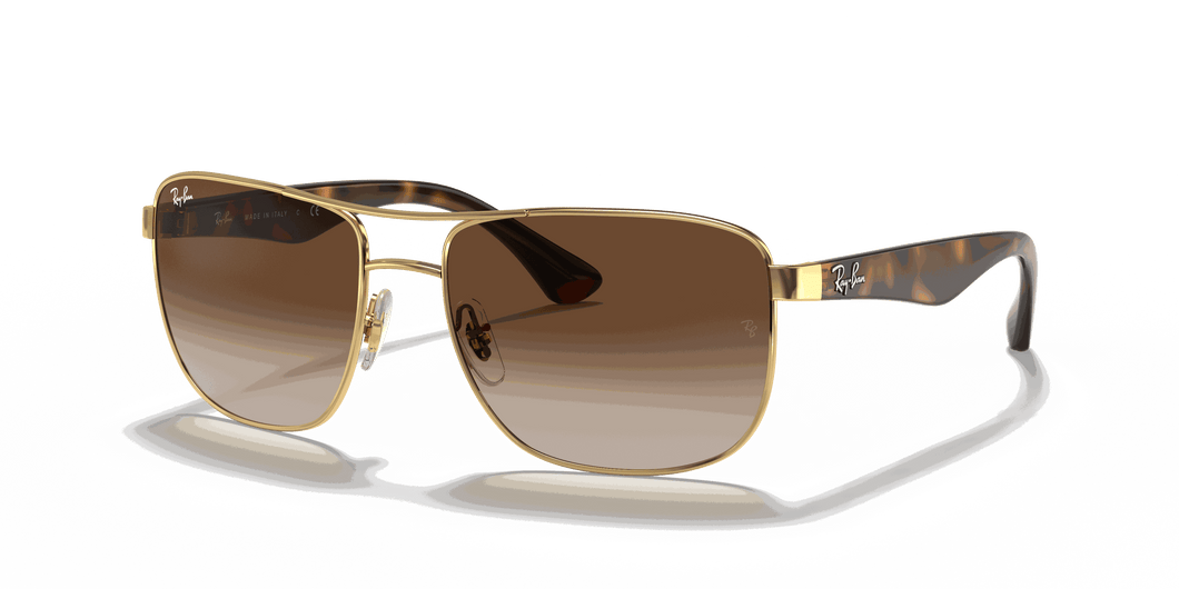 [Brown Gradient Dark Brown Lenses, Polished Arista Gold Frame]