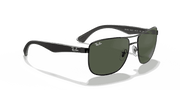 Green Lenses, Polished Black Frame