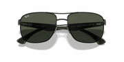 Green Lenses, Polished Black Frame