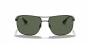 Green Lenses, Polished Black Frame