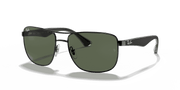 Green Lenses, Polished Black Frame