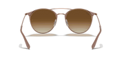 Light Brown Gradient Lenses, Polished Beige On Copper Frame